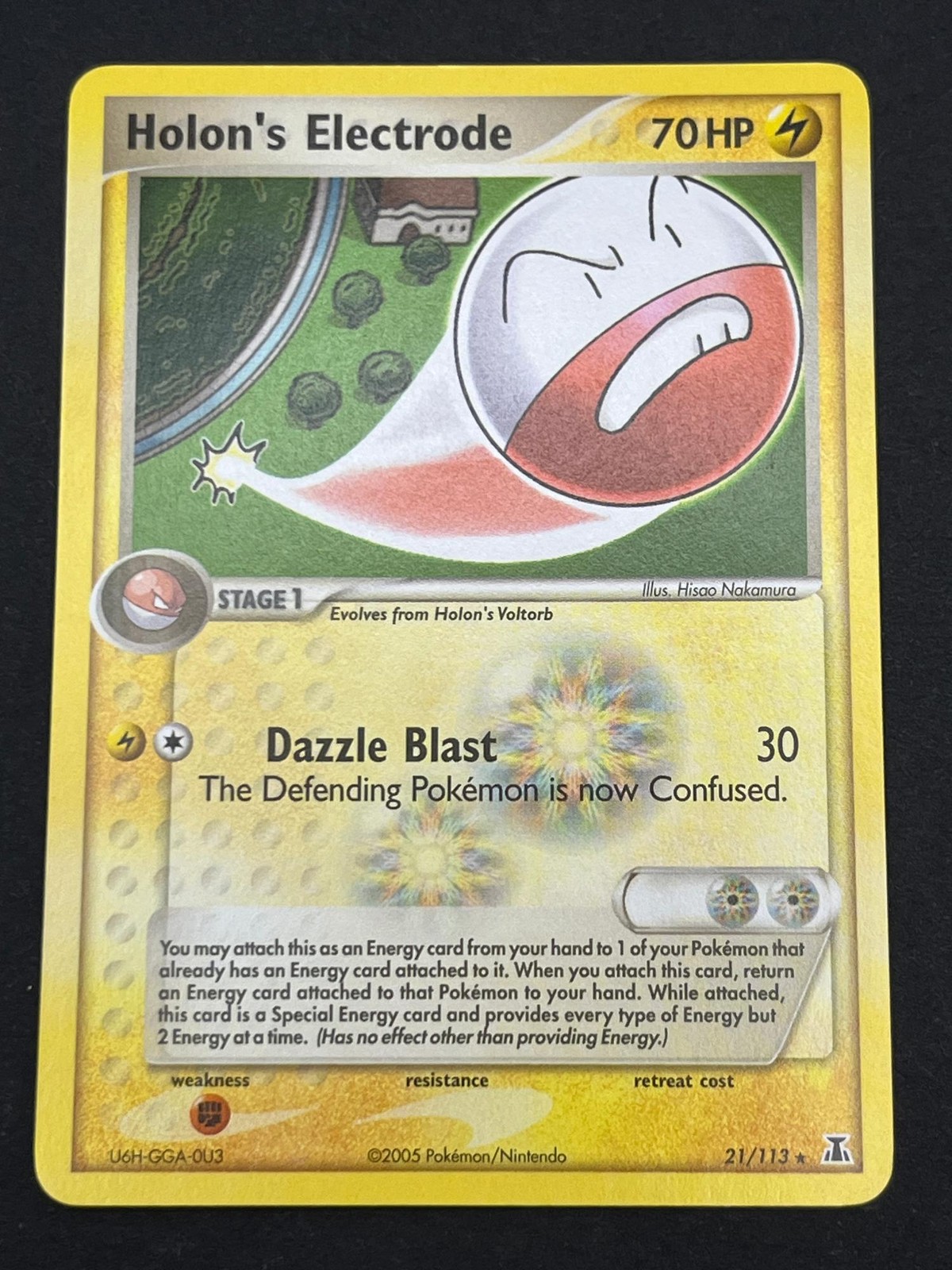 Holon's Electrode 21/113 Rare Delta Species Near Mint