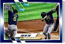 2021 Topps - Dab on 'Em #7 Royal Blue Milwaukee Brewers