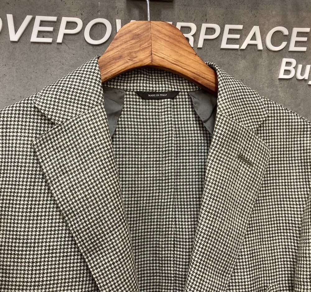 Loro Piana Linen Check Blazer Jacket Gray E030813 148410367 image 4