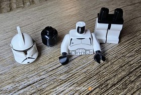 Lego Sw0058 Star Wars Clone Trooper Phase 1 Minifigure Sets 4482 7163