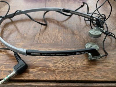 Vintage Sony Discman Turbo MDR-A10  Stereo, Folding Headphones Tested/Working