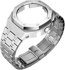 G-Shock GA2100 Oak Mod kit Modification Case Strap Silver Watch