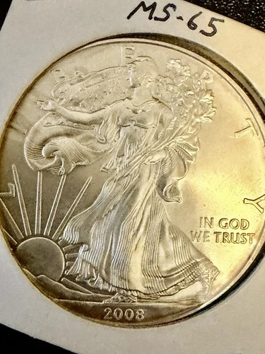 2008 American Eagle 1 oz .999 Silver Coin U.S. Mint Business Strike Uncertified