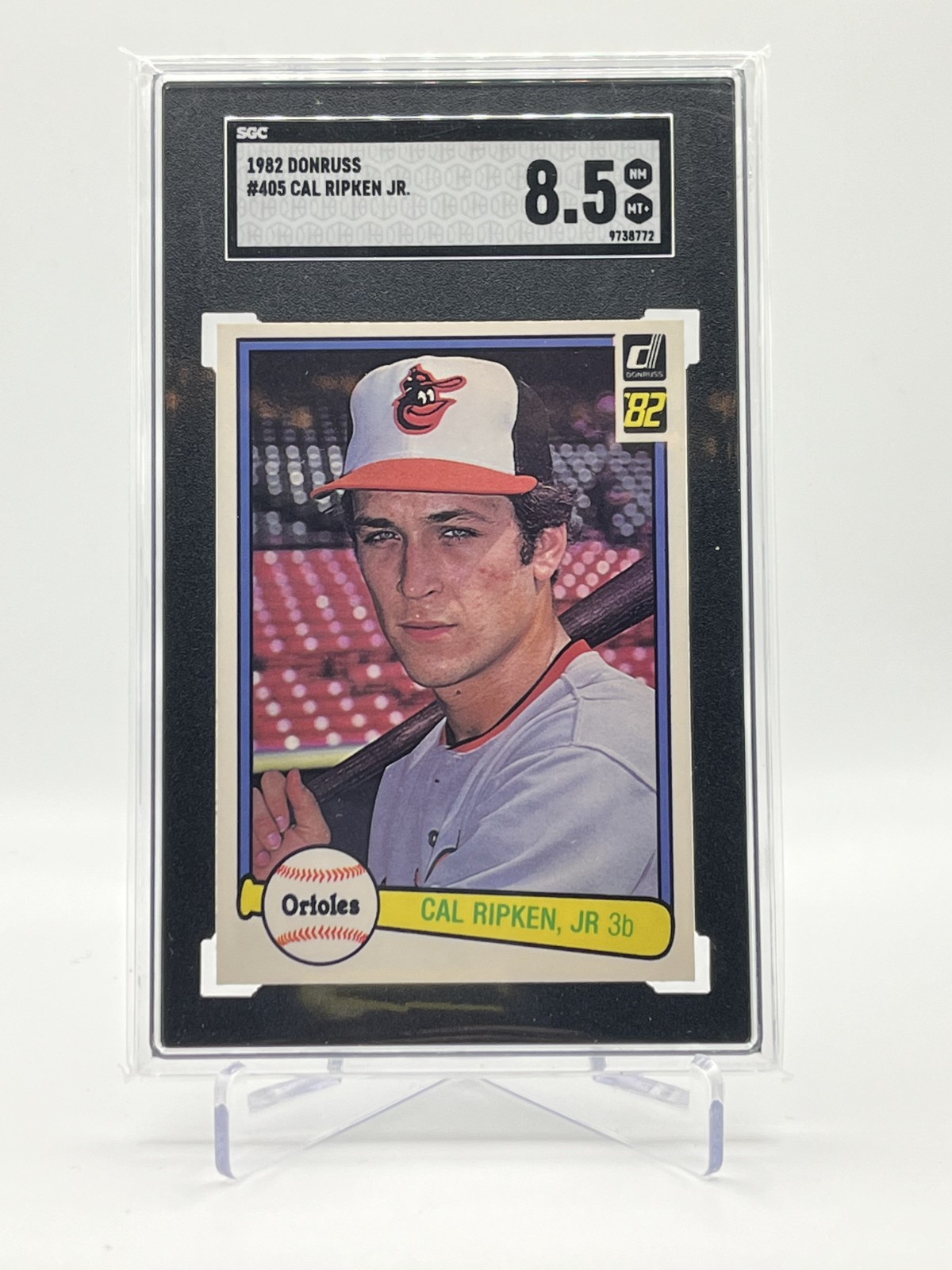 1982 Donruss #405 Cal Ripken Jr RC/Rookie Orioles HOF SGC 8.5 NM-MT+