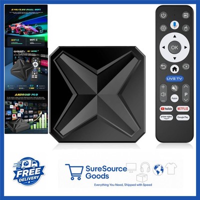 Android 14 TV Box 8K Ultra HD with 2GB RAM 16GB ROM WiFi 6 Bluetooth 5.4