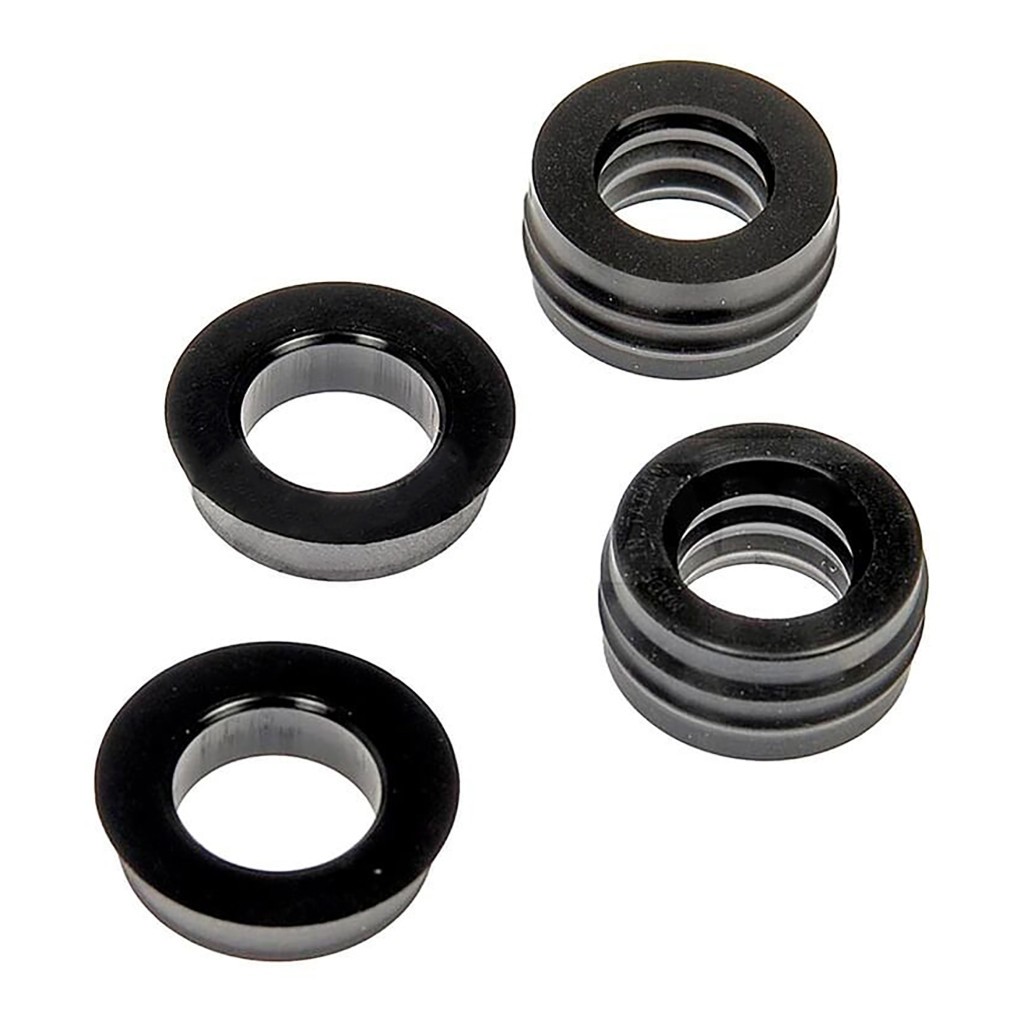 For Ford F-150 2017 18 19 2020 Transmission Oil Cooler Line Seals 4 Pieces Black