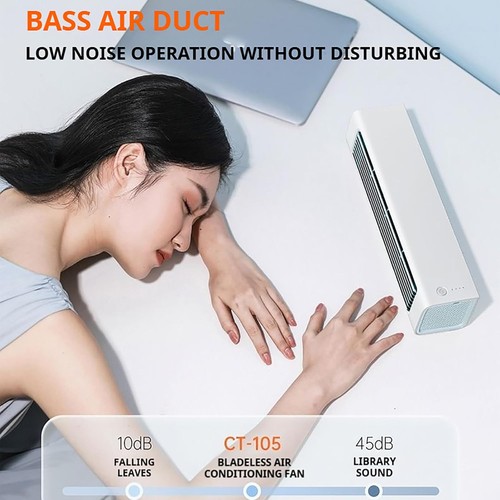 Portable Ac, 60° Oscillation, USB Rechargeable Quiet Mini Fan for Broom, Office - Picture 6 of 38