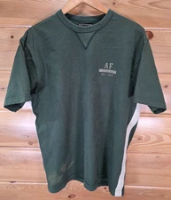 VTG Abercrombie And Fitch V Insert Athletic Collegiate Style Shirt Men Large 90s