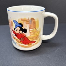 Vintage Disney Mickey Mouse Fantasia Sorcerer's Apprentice Brooms Mug Japan