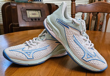 Mizuno Enerzy Wave Exceed Tour 6 Tennis/Pickleball Shoes W-8 White/Mint/Blue