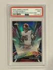 2024 Topps Chrome Jayden Daniels Future Stars Aqua Refractor Auto /199 PSA 9