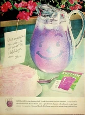 Original 1959 Food & Beverage Ad: Kool-Aid Instant Soft Drink Serve with Ice