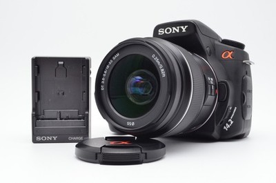 NEAR MINT Sony DSLR-A350 Alpha α350 14.2MP SAL1855 Kit Black From Japan Tested