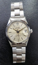 TUDOR Prince Oysterdate 74000 34mm Auto Silver Sunburst Dial Steel Bracelet Date