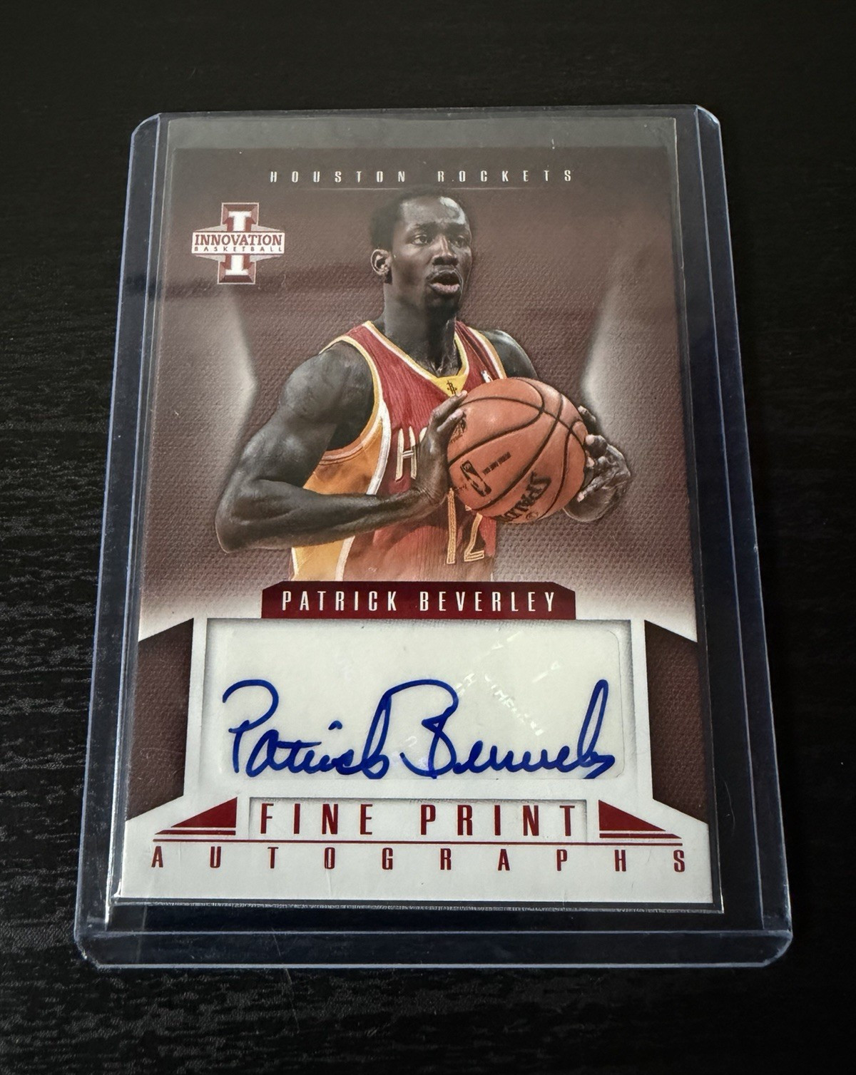 Panini 2012-13 Innovation Patrick Beverley Fine Print Auto #27 Rockets