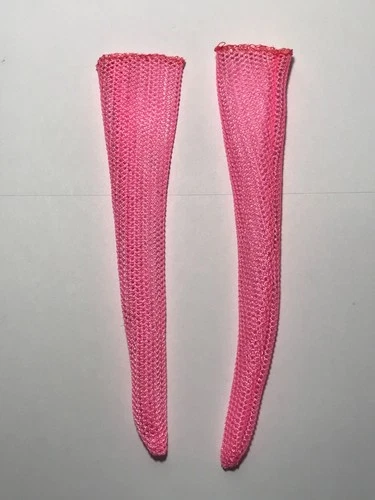 Vintage Barbie #0050 ALL THE TRIMMINGS Hot Pink FISHNET STOCKINGS (1970)