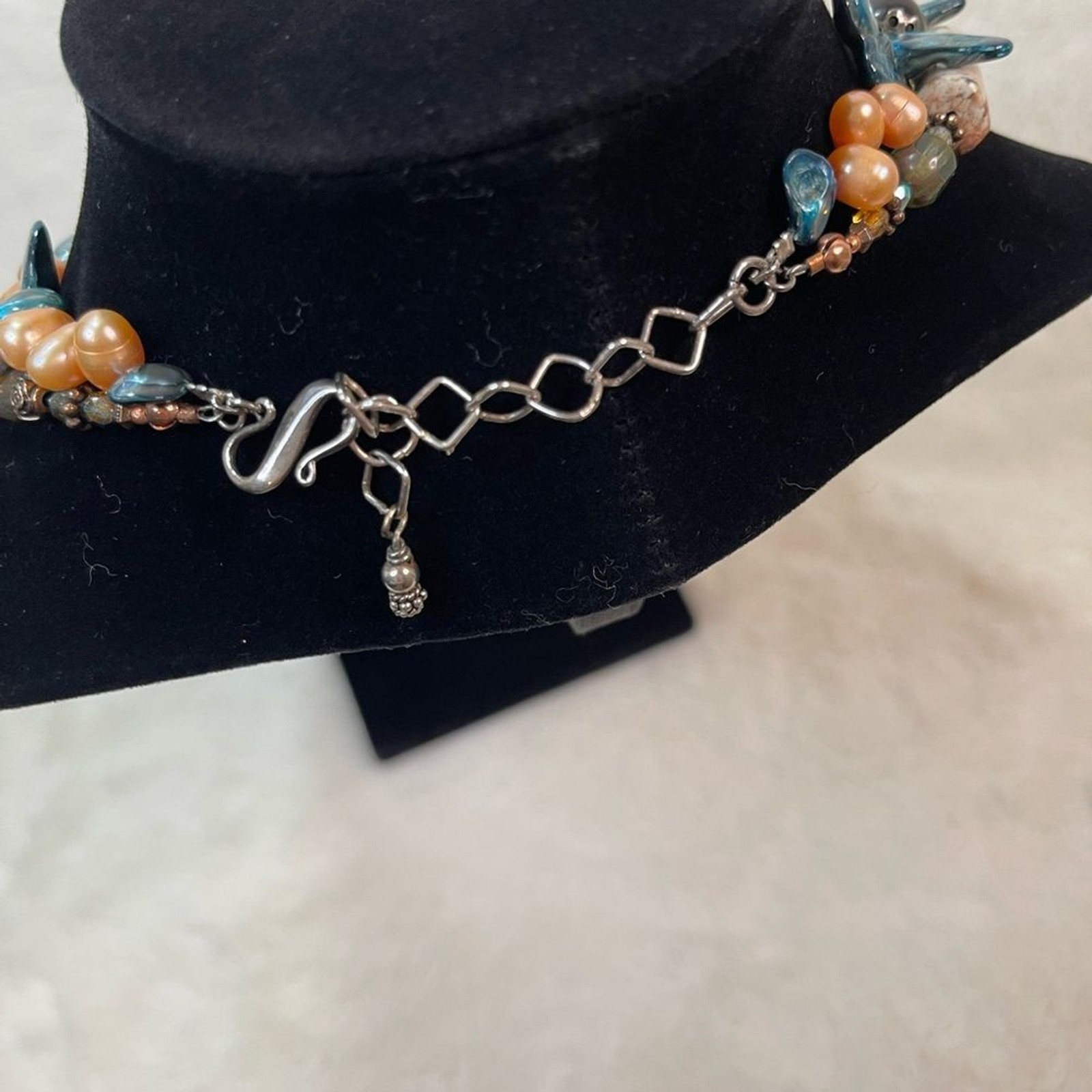 Artisan 2 Strand Statement Multicolor Beaded Neck… - image 3