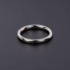 Country Brook Design 1 1/4 Inch Welded Heavy Nickel Plated O-Rings, 25 Pack