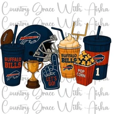 Sublimation Print Buffalo Bills Coffee Ready To Press Paper Ink Heat Transfer