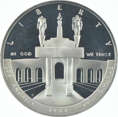 1984-S Proof LA Olympics Commemorative Silver Dollar $1 | eBay