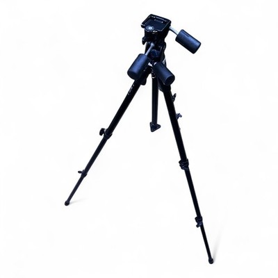 Bogen Manfrotto 3030 3-Way Head 3001BN Tripod Aluminum Professional Italy 3001