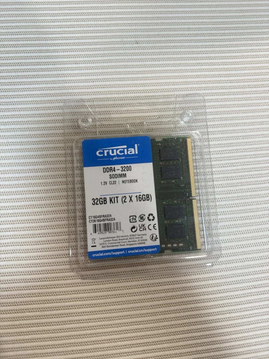 Crucial DDR4 SDRAM 32 GB Total Capacity Memory (RAM) for sale - eBay