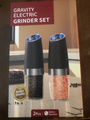 Gravity Electric Salt and Pepper Grinder Set