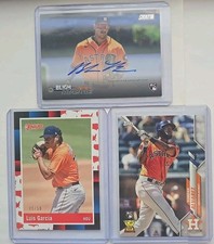 Houston Astros Auto Lot (3) Yordan Alvarez RC Luis Garcia /50 Bligh Madris...