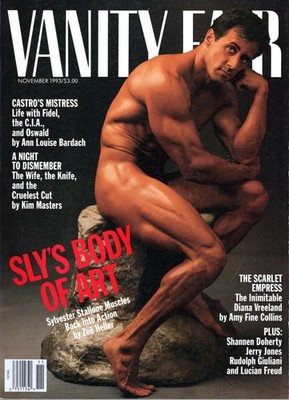 Vanity Fair Magazine November 1993 Sylvester Stallone Body of Art New