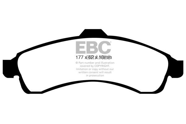 EBC DP1618 BRAKE PAD SET DISC BRAKE Front