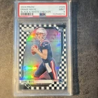 2024 Panini Prizm - Rookies Drake Maye #329 Black & White Checker Prizm (RC)