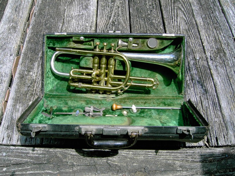 H. N. White King Silvertone Cornet Serial # 206880 - date 1937 - 1938