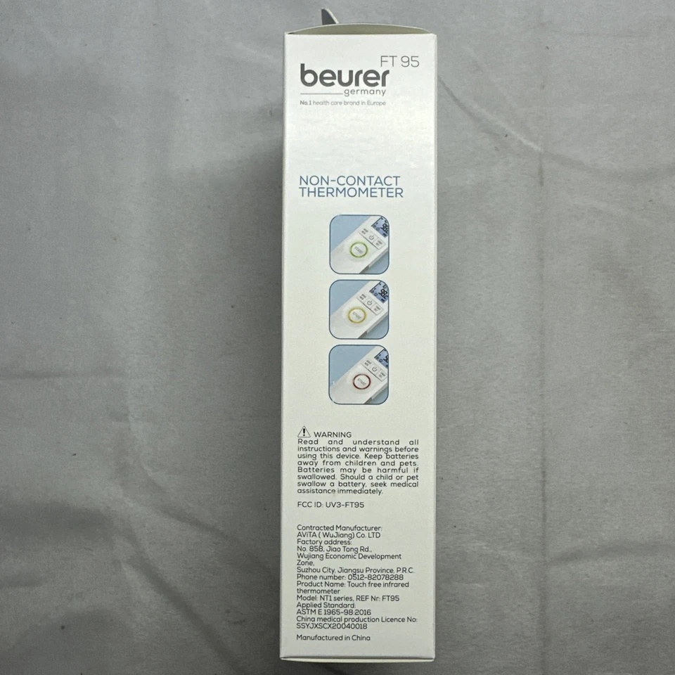 Beurer FT95 Termómetro Bluetooth Sin Contacto Gestión Inteligente de la Salud Totalmente Nuevo Foto 3 de 4