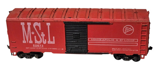 Coche de caja vintage Athearn Minneapolis & St Louis M&StL 52673 escala HO - TAL CUAL | Zustand: Used