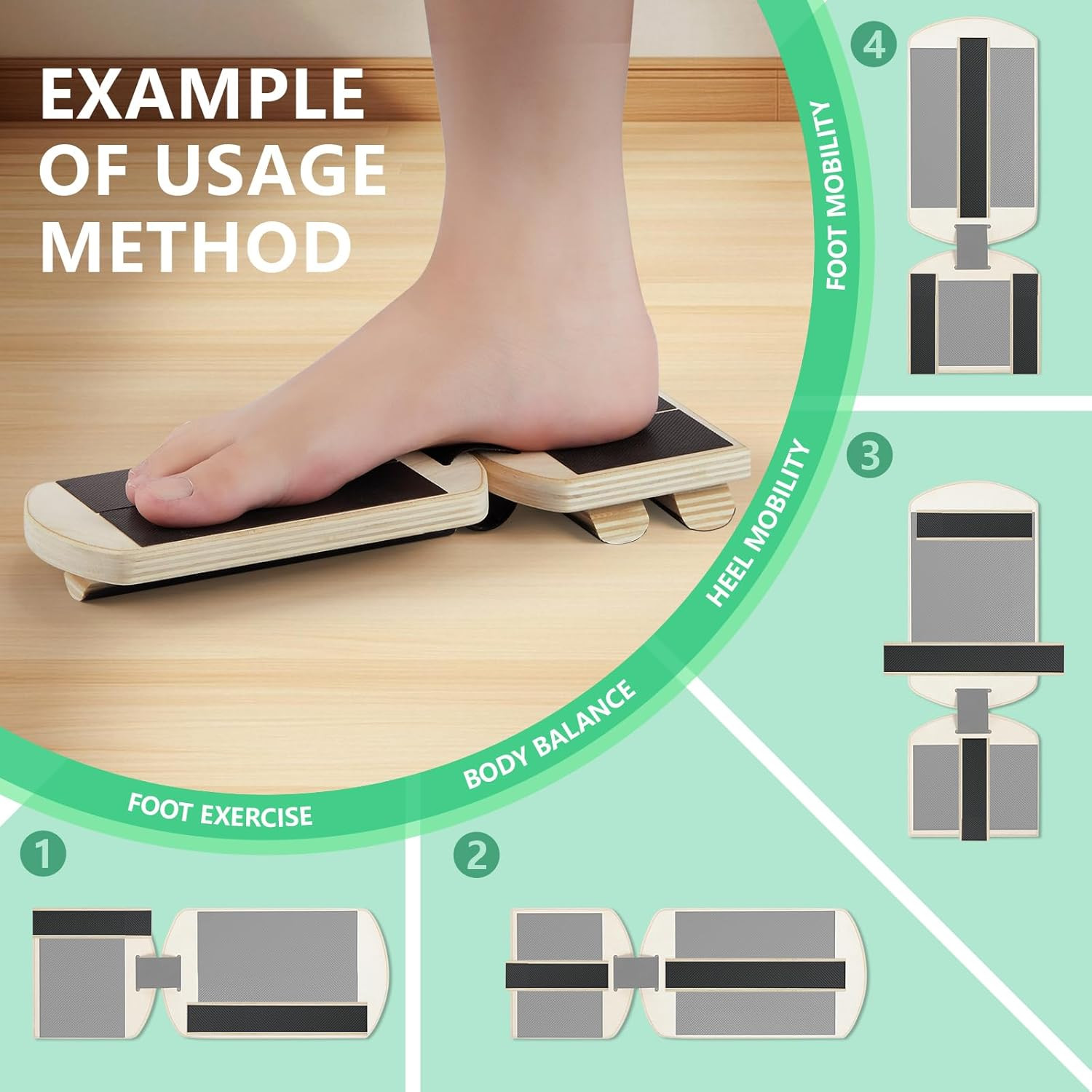 Ankle Balance Board Foot Strengthener with Adjustable Shape Balance Rods for Enh thumbnail 6