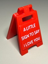 Sign Board Miniature Sign I Love You. 3D printed PLA ,Perfect gift .