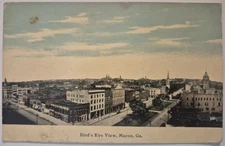 Vintage Postcard Bird's Eye View Macon Georgia  AA130