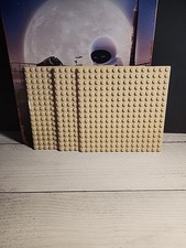 Lego Compatible Plates 16x16 5"x5" Studded Baseplates : Beige Lot of 3