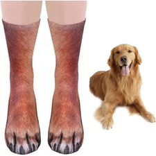 White Elephant Gifts for Adults-Animal Paw Socks Christmas Gifts Stocking Stuffe