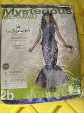 InCharacter Mysterious Mermaid Costume Dress Headpiece Size 8 Halloween NEW