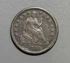 1858-O SEATED LIBERTY HALF DIME XF+
