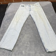 Vintage 90's Orange Tab Levi s 505 Super Light Wash Distressed Men s Size 36x32