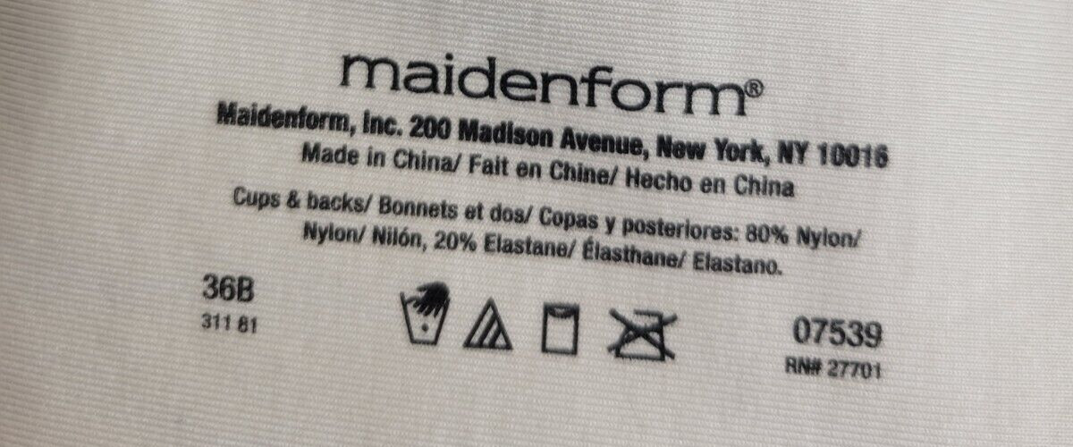 Maidenform White Full Coverage Adjustable Straps … - image 3