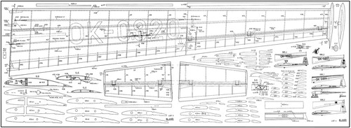 BLANIK I-13 GLIDER PLANS 1/5TH SCALE - 第 2/2 張圖片