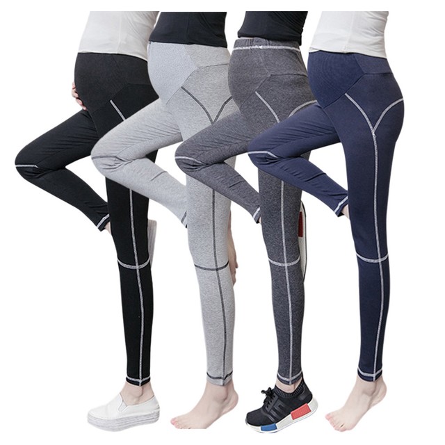 Maternity Gym Yoga Pants Women Pregnant High Waist Cotton Soft Leggings New eBay