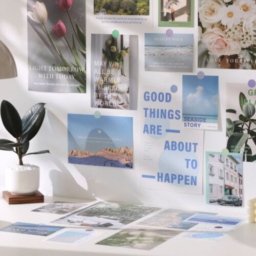 20PCS Decoratiove Decoration Cards INS Style Scenery Wall Sticker  Home - Picture 1 of 11