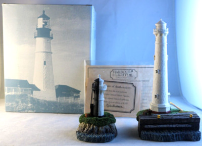 VNTG Harbour Lights Panama Canal Matched Set #241 - Limited Edition NIB w/ COA