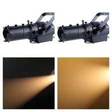 2x 80W DMX Led Profile Leko Light Zoom Spot for DJ Stage Wedding Event Club Show
