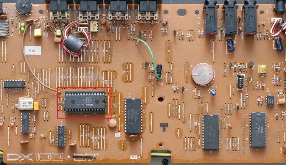 YAMAHA DX100 DX27 Firmware OS Version 1.1 DX-100 DX-27 Eprom ROM - Bild 2 von 2