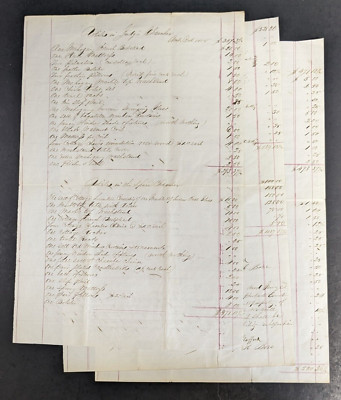 Judge Alexander Wells Calif Manuscript Appraisal of Property Hand Written 1854